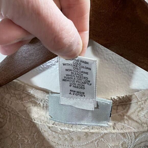 Maggie Barnes For Catherine’s Womens Brocade Jacket Size 3X Pink Floral Paisley - Picture 4 of 7